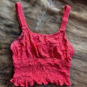 Cute scrunchie tank top